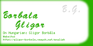 borbala gligor business card