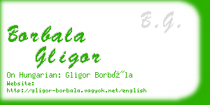 borbala gligor business card